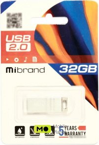 Флешка USB Mibrand Chameleon Silver (MI2.0/CH32U6S)