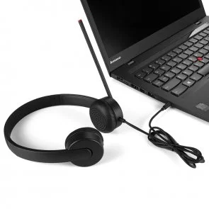 Фото: Гарнітура Lenovo Essential Stereo Analog Black (4XD0K25030) № 2 | KTC