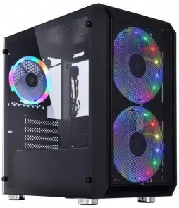 Фото: Корпус QUBE Neptune Mini Black with window (QB08N_FCNU3) № 2 | KTC