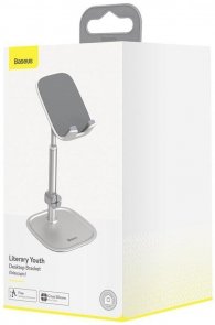 Універсальний тримач Baseus Literary Youth Desktop Bracket (Telescopic) Silver (SUWY-A0S)