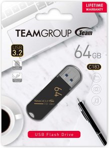 Флешка USB Team C183 64GB Black (TC183364GB01)