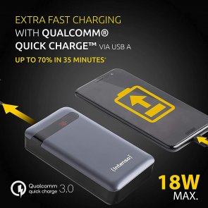 Батарея універсальна Intenso PD20000 20000mAh 18W Black (PB930227)