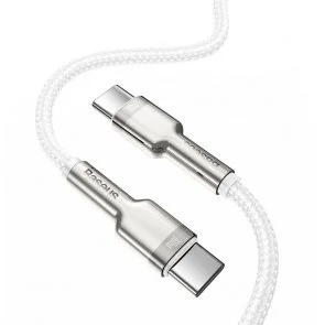 Фото: Кабель Baseus Cafule Metal 100W CM / CM 1m White (CATJK-C02) № 2 | KTC