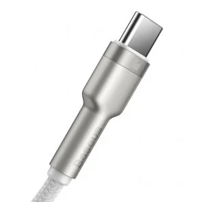 Фото: Кабель Baseus Cafule Metal 66W AM / Type-C 1m White (CAKF000102) № 4 | KTC