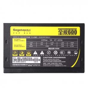Фото: Блок живлення Segotep 500W Full modular 600 (SG-C600CM) № 4 | KTC