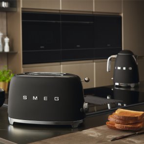 Тостер Smeg Retro Style Matte Black (TSF01BLMEU)