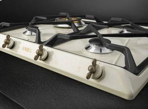 Фото: Газова варильна поверхня Smeg Coloniale Creamy SRV864POGH № 2 | KTC