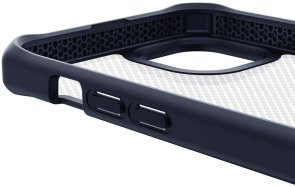 Чохол iTSkins for iPhone 14 Plus HYBRID R TEK Deep blue and Transparent (AP4R-HBTEK-DBTR)