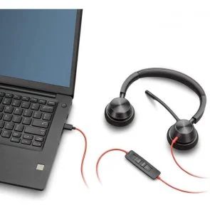 Фото: Гарнітура Plantronics Blackwire 3320-M USB-A Black (214012-01) № 4 | KTC