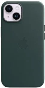 Фото: Чохол Apple for iPhone 14 - Leather Case with MagSafe Forest Green (MPP53ZE/A) № 2 | KTC