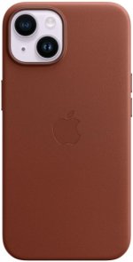 Чохол Apple for iPhone 14 - Leather Case with MagSafe Umber (MPP73ZE/A)