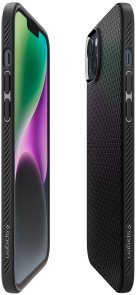 Чохол Spigen for Apple iPhone 14 - Liquid Air Matte Black (ACS05037)