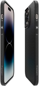 Чохол Spigen for Apple iPhone 14 Pro Max - Liquid Air Matte Black (ACS04813)