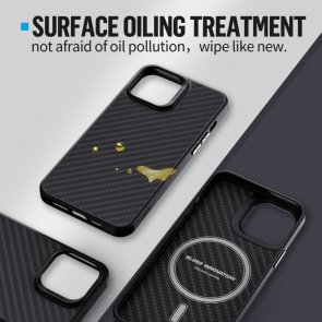 Чохол Blueo for iPhone 14 Pro Max - Armor Aramid Fiber Anti-Drop Case Black