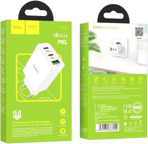 Зарядний пристрій Hoco C99A 20W White (37050)