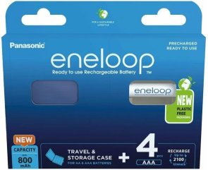 Акумулятор Panasonic Eneloop AAA 800 mAh (BL/4) + Case (BK-4MCDEC4BE)