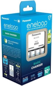 Зарядний пристрій Panasonic Basic Charger with 4xAA Eneloop 2000mAh (K-KJ51MCD40E)