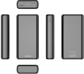  Батарея універсальна SWISSTEN 30000mAh 20W Black