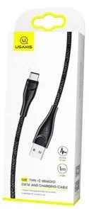 Фото: Кабель Usams US-SJ392 U41 2A AM / Type-C 1m Black (SJ392USB01) № 3 | KTC