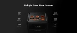 Батарея універсальна Veger Tank Lite 50000mAh LCD 22.5W Black ( VP 5001)