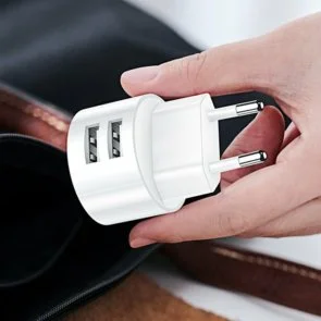 Фото: Зарядний пристрій Usams T20 White with AM/MicroUSB (XTXLOGT18MC05) № 3 | KTC