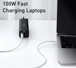 Фото: Кабель Baseus Dynamic Series Fast Charging Data Cable 100W Type-C / Type-C 1m White (CALD000202) № 6 | KTC