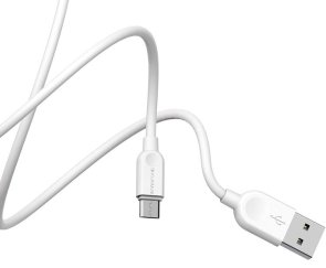 Кабель BOROFONE BX14 2.4A AM / Micro USB 3m White (BX14M3W)