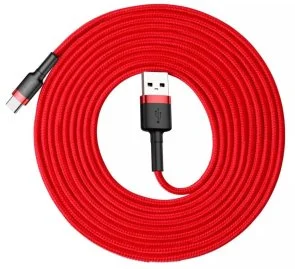 Фото: Кабель Baseus Cafule AM / Type-C 2m Red (CATKLF-C09) № 3 | KTC