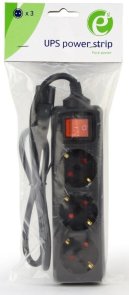 Мережевий фільтр EnerGenie EG-PSU3-01 3/0.6m Black