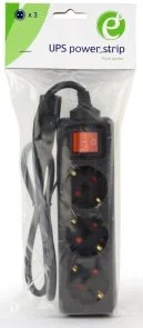 Фото: Мережевий фільтр EnerGenie EG-PSU3-01 3/0.6m Black № 4 | KTC