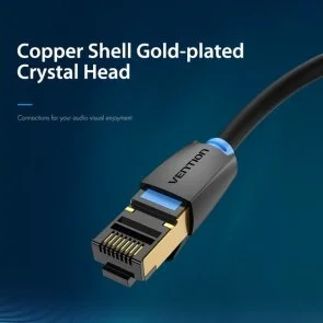 Фото: Патч-корд Vention SFTP RJ45 Cat.8 1.5m Black (IKABG) № 2 | KTC