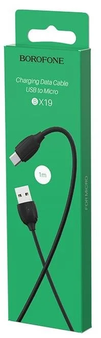 Фото: Кабель BOROFONE BX19 Benefit 2.4A AM / MicroUSB 1m Black (BX19MB) № 3 | KTC