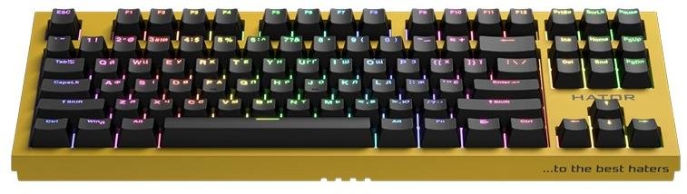 Клавіатура Hator Skyfall TKL Pro Yellow (HTK-668)