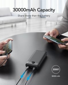 Батарея універсальна Veger L30 30000mAh 20W Black (6970453554167)