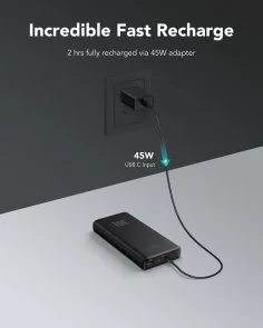 Фото: Батарея універсальна Veger T100 20000mAh 100W Black (6970453555461) № 4 | KTC
