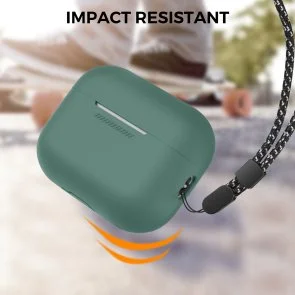 Фото: Чохол for AirPods Pro 2 - Silicon Case DELIDIGI Midnight Green № 7 | KTC