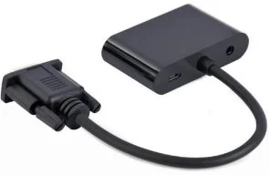 Фото: Перехідник Cablexpert 60Hz VGA / HDMI/VGA/Audio Black (A-VGA-HDMI-02) № 2 | KTC
