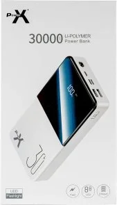 Фото: Батарея універсальна PowerX Q500 30000mAh White (Q500 30000mAh,(LCD) White) № 3 | KTC