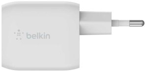 Зарядний пристрій Belkin Home Charger GAN 45W White (WCH011VFWH)