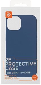 Чохол 2E for Apple iPhone 14 - Basic Liquid Silicone Cobalt Blue (2E-IPH-14-OCLS-CB)