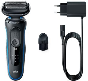 Електробритва Braun Series 5 51-B1000s Flex Wet and Dry Black/Blue (81770260)