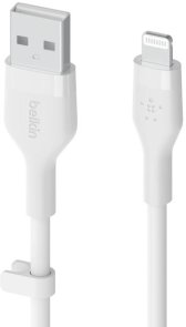 Кабель Belkin Silicone AM / Lightning MFI 3m White (CAA008BT3MWH)