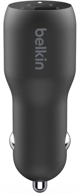  Зарядний пристрій Belkin Dual Car Charger with PPS 37W Black (CCB004BTBK)