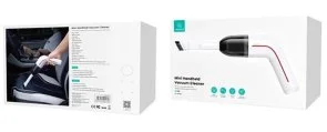 Фото: Автомобільний пилосос Usams US-ZB253 Mini Handheld Vacuum Cleaner LEJ Series White (XCQZB25301) № 9 | KTC