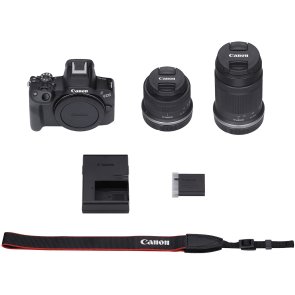 Цифрова фотокамера Canon EOS R50 Black kit RF-S 18-45 IS STM with RF-S 55-210 IS STM (5811C034)