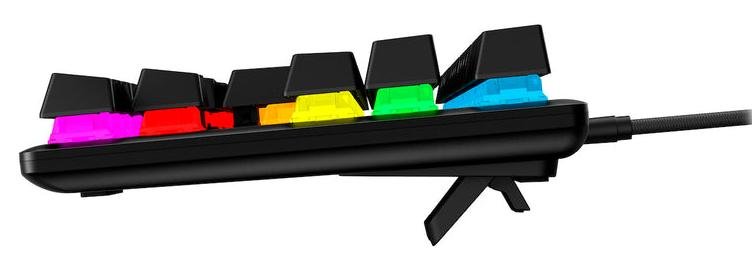 Клавіатура HyperX Alloy Origins Core PBT Aqua ENG/RU USB Black (639N9AA)