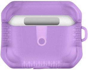 Чохол iTSkins for Airpods 3gen - spectrum Frost Antimicrobial Light Purple