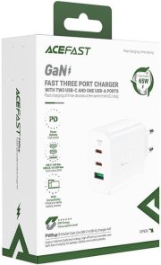 Зарядний пристрій Acefast A41 GaN 65W White (AFA41W)