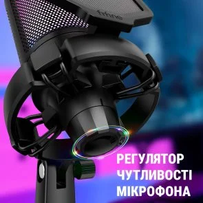Фото: Мікрофон Fifine A6 AMPLIGAME RGB Black № 3 | KTC
