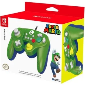 Фото: Геймпад Hori Battle Pad for Nintendo Switch - Luigi Green (NSW-136U) № 4 | KTC